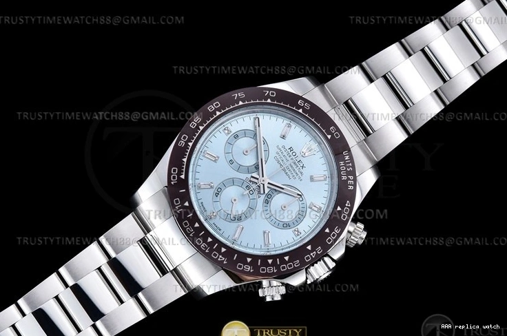 Rolex aaa copy 116500 CER Clean 904L I-Blu A4130 ROLDYT0442 -Daytona Brn Dia SS 1101